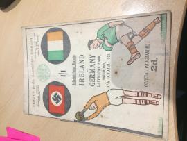 Programme, Ireland V Germany 1935