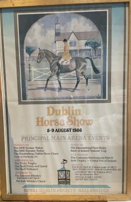 1986 Dublin Horse Show Poster  5-9 August 1986