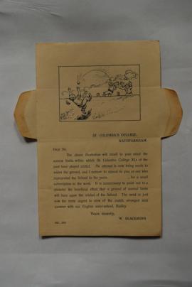 1910 St. Columba’s Funding Letter