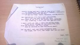 Christy Brown Poem 'Infidelity' 1957