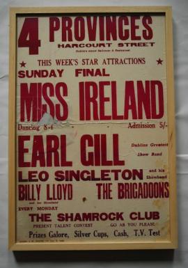 1960s Miss Ireland Poster