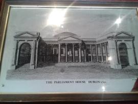 Framed Mirror Illustration of Parliament House