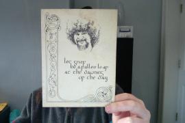 Luke Kelly Memorial Card