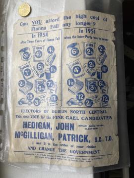 FINE GAEL ELECTION POSTER 1954