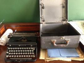 Portable type-writer (Royal) and case