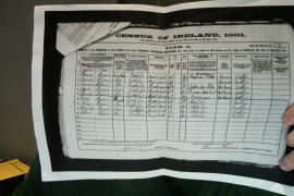 Photocopy of 1901 Census, Byrne family