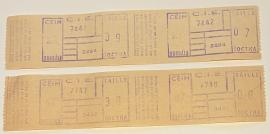 1983 Dublin Bus Tickets