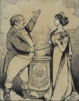 1912 John Bull and Hibernia ‘Entente Cordiale’ by Spex