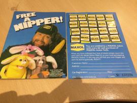 Free A Nipper Maxol Cards