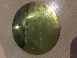 'Handmade by Guinness Coopers' Certification Plaque
