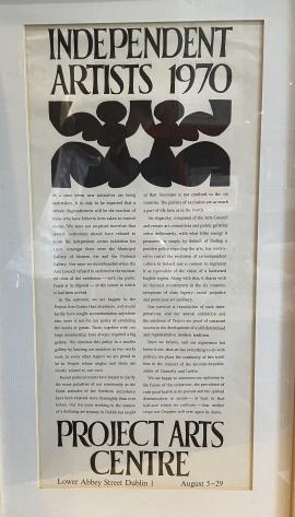 Independent Artists August 5-29 1970, Poster