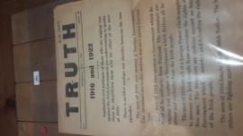 TRUTH no. 1 newspaper, July 5, 1922