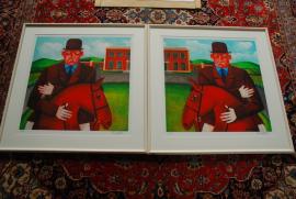 William T Cosgrave and Liam Cosgrave by Graham Knuttel