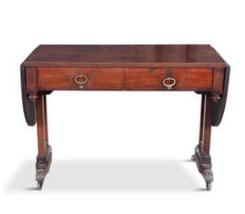 Continental Mahogany Sofa Table