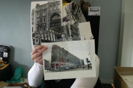 Photographs of Irish Times clock and its installation