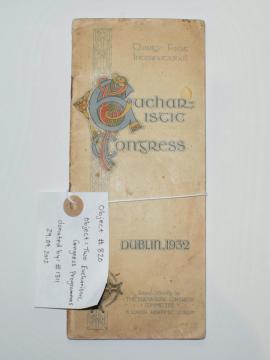 Two Eucharistic Congress Programmes