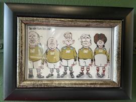 Martyn Turner political illustration of new government as football team