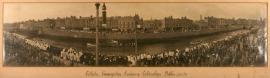 1929 (23 June) Catholic Emancipation Centenary Celebrations Dublin. A panoramic photograph of the scene along the River Liffey.