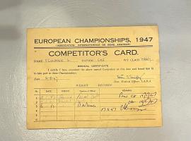 G O'Colmain Competitor's card