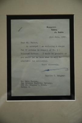 1967 Letter from Charlie Haughey