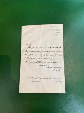 Letter from John O'Grady to Josephine