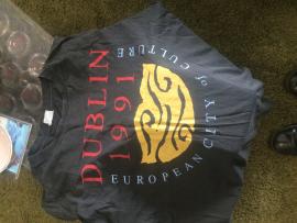 Dublin 1991 European City of Culture Black T-Shirt