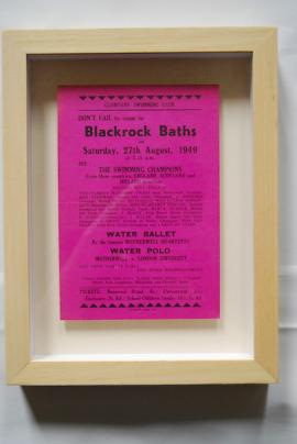 1949  Flyer for Blackrock Baths