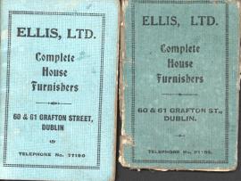 Two Ellis Ltd Complete House Furnishers Note/ Receipt books