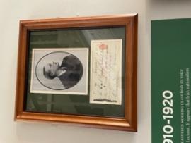 Patrick Pearse Photograph and Signed Cheque
